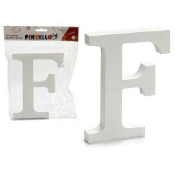 LETTRE F BOIS BLANC 1,8X15CM