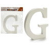 LETTRE G BOIS BLANC 1,8X15CM