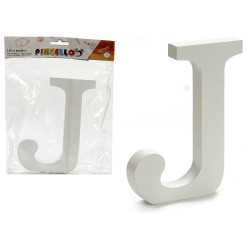 LETTRE J BOIS BLANC 1,8X15CM