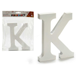 LETTRE K BOIS BLANC 1,8X15CM