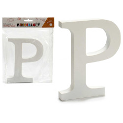 LETTRE P BOIS BLANC 1,8X15CM