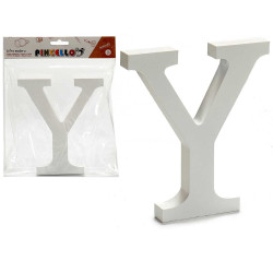 WOODEN LETTER Y WHITE COLOR 1,8X15CM