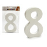 NUMERO 8 MADERA BLANCO 1,8X15CM