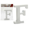 LETTERA F LEGNO BIANCO 2X11CM