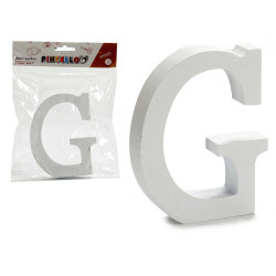 LETTRE G BOIS BLANC 2X11CM