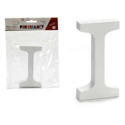 LETTRE I BOIS BLANC 2X11CM