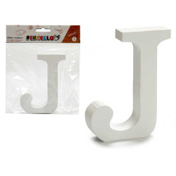 LETTRE J BOIS BLANC 2X11CM