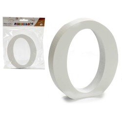 LETTRE O BOIS BLANC 2X11CM