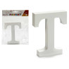 LETTERA T LEGNO BIANCO 2X11CM