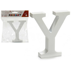 LETTRE Y BOIS BLANC 2X11CM