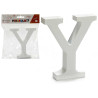 WOODEN LETTER Y WHITE COLOR 2X11CM