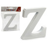 LETTRE Z BOIS BLANC 2X11CM