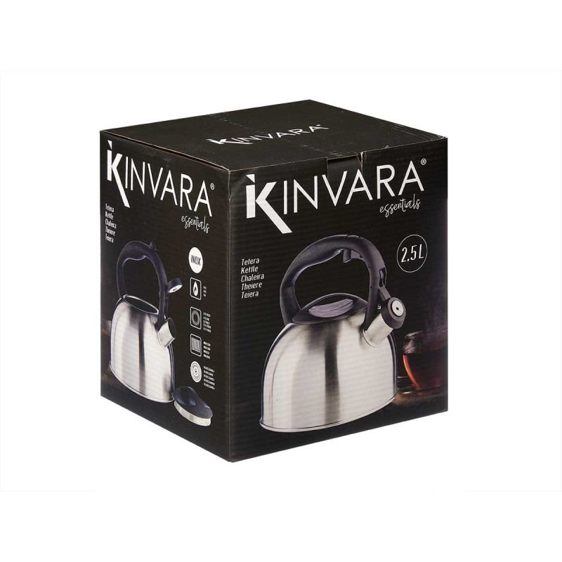 TEIERA ACCIAIO INOX 2,5L MANICO PLASTICA