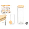 BARATTOLO ROTONDO BOROSILICATO TAPPO BAMBU 1,8L
