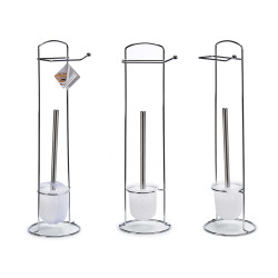 PIAÇABA PORTA ROLO PEQ METAL PRATEADO