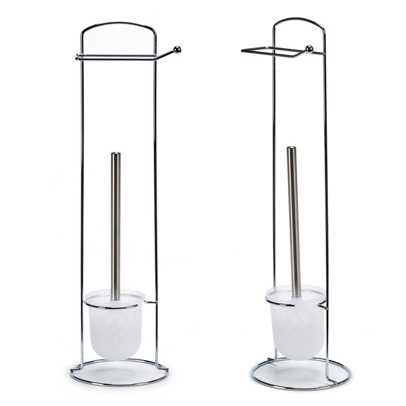 METAL BRUSH ROLLHOLDER SMALL SILVER