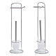 METAL BRUSH ROLLHOLDER SMALL SILVER