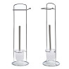METAL BRUSH ROLLHOLDER SMALL SILVER