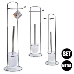 METAL BRUSH ROLLHOLDER SMALL SILVER