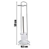 METAL BRUSH ROLLHOLDER SMALL SILVER