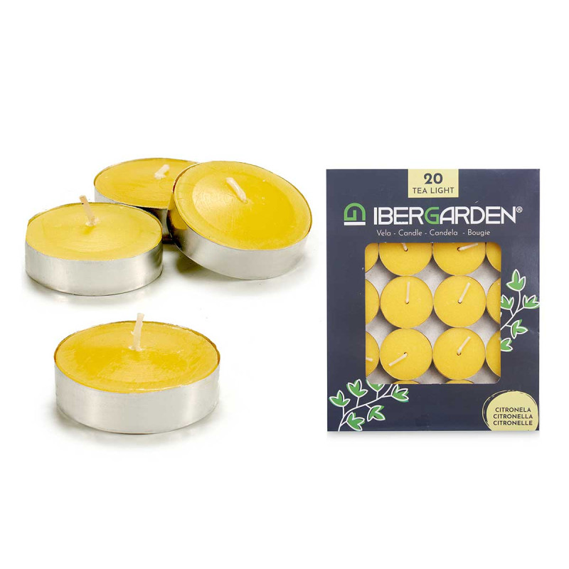 SET 20 CANDELE TEA LIGHT CITRONELLA