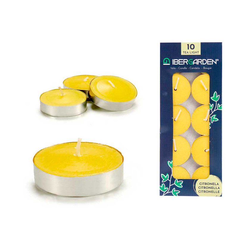 SET 10 CANDELE TEA LIGHT CITRONELLA