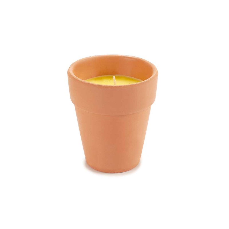 CANDELA BICCHIERE TERRACOTTA CITRONELLA