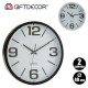 RELOJ REDONDO 40CM LISO SURT BLANCO NEGR