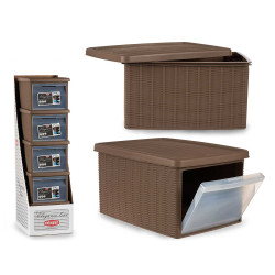 CAJA ELEGANCE ABIERTA GR BEIGE 15L