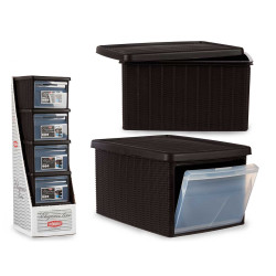 CAJA ELEGANCE ABIERTA GR CHOCOLATE 15L