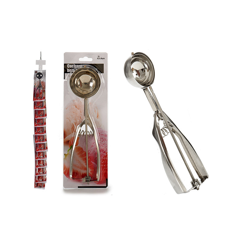 CUCHARA BOLA HELADO METAL 6X22,5CM