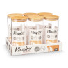BARATTOLO ROTONDO BOROSILICATO TAPPO BAMBU 1,4L