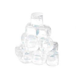 SET 18 TRANSPARENT ICE CUBES