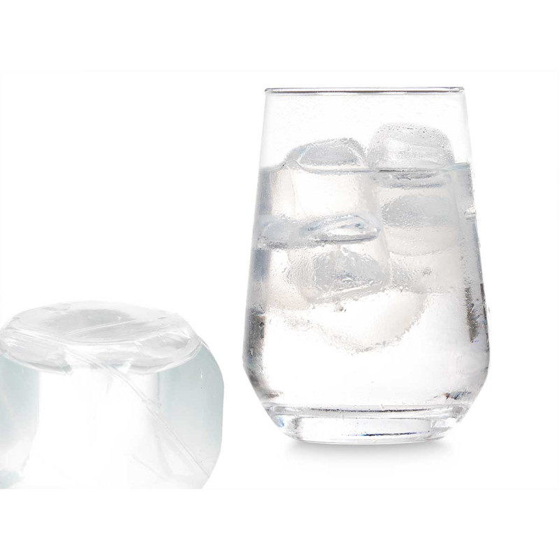 SET 18 TRANSPARENT ICE CUBES
