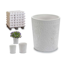 MACETA CERAMICA BLANCA SURT 4 DISEÑOS