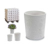 MACETA CERAMICA BLANCA SURT 4 DISEÑOS