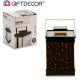 LANTERNA METALLO NERO 10 LEDS SPECCHIO P