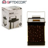LANTERNA METALLO NERO 10 LEDS SPECCHIO P