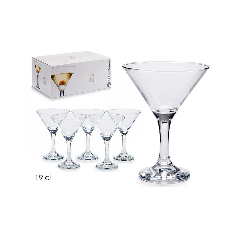 SET 6 BICCHIERI MARTINI BISTRO 190CC