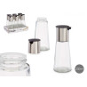 GALHETA VINAGRE TRANSPARENTE COM TAMPA M