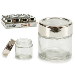 FRASCO REDONDO VIDRO TRANSPARENTE COM TA