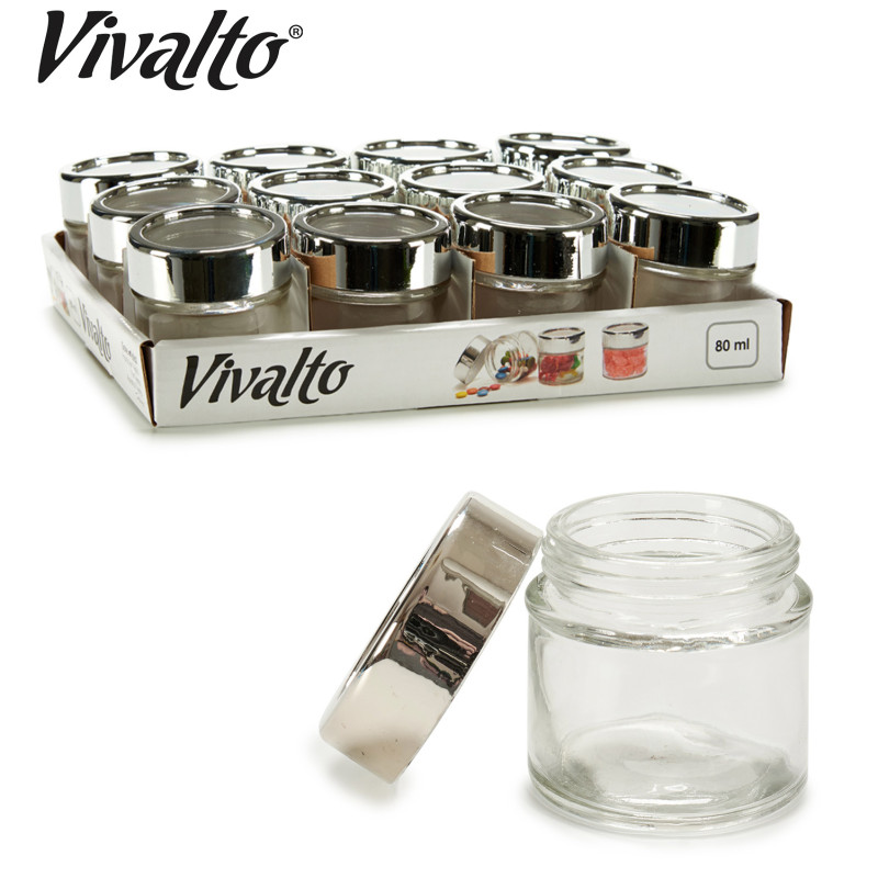 FRASCO REDONDO VIDRO TRANSPARENTE COM TA