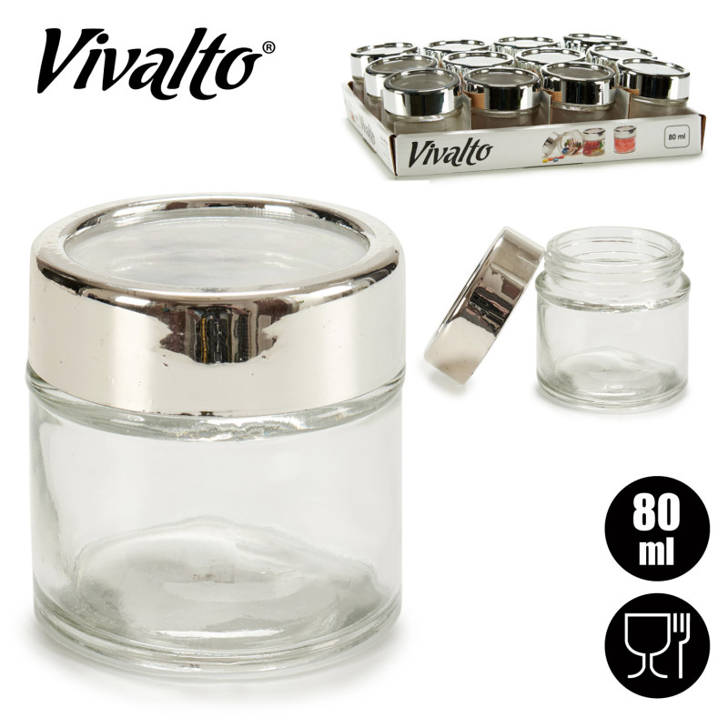 FRASCO REDONDO VIDRO TRANSPARENTE COM TA