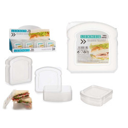 PORTA MERENDA PLASTICO TRANSPARENTE SORT 410ML