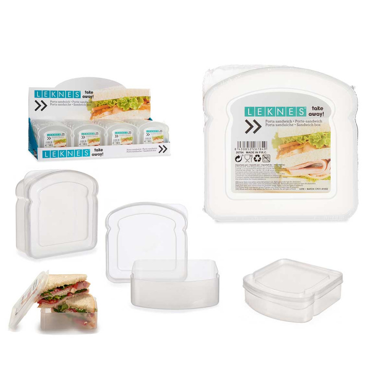 PORTA MERENDA PLASTICO TRANSPARENTE SORT 410ML