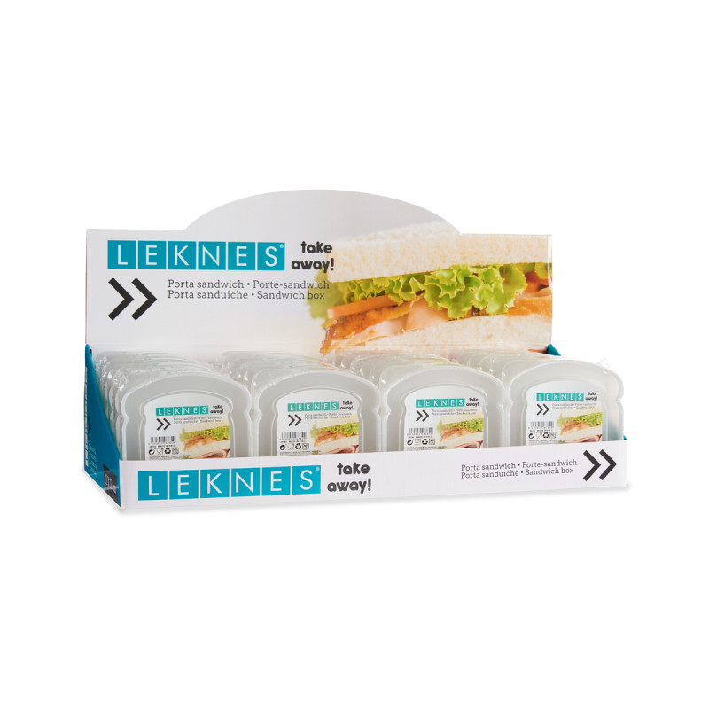 PORTA MERENDA PLASTICO TRANSPARENTE SORT 410ML
