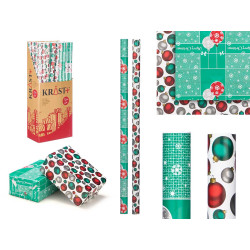 ROLLO PAPEL REGALO 70X200 BOLAS NAVIDAD