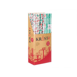 ROULEAU PAPIER CADEAU 70X200 BOULES NOEL