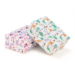 ROLL GIFT PAPER 70X200 CLOUDS AND DINO ASSORTED