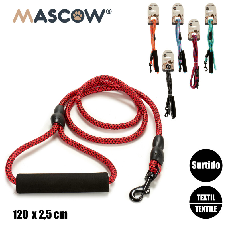 TRELA NYLON ANIMAL 1,2M MED SORT COR